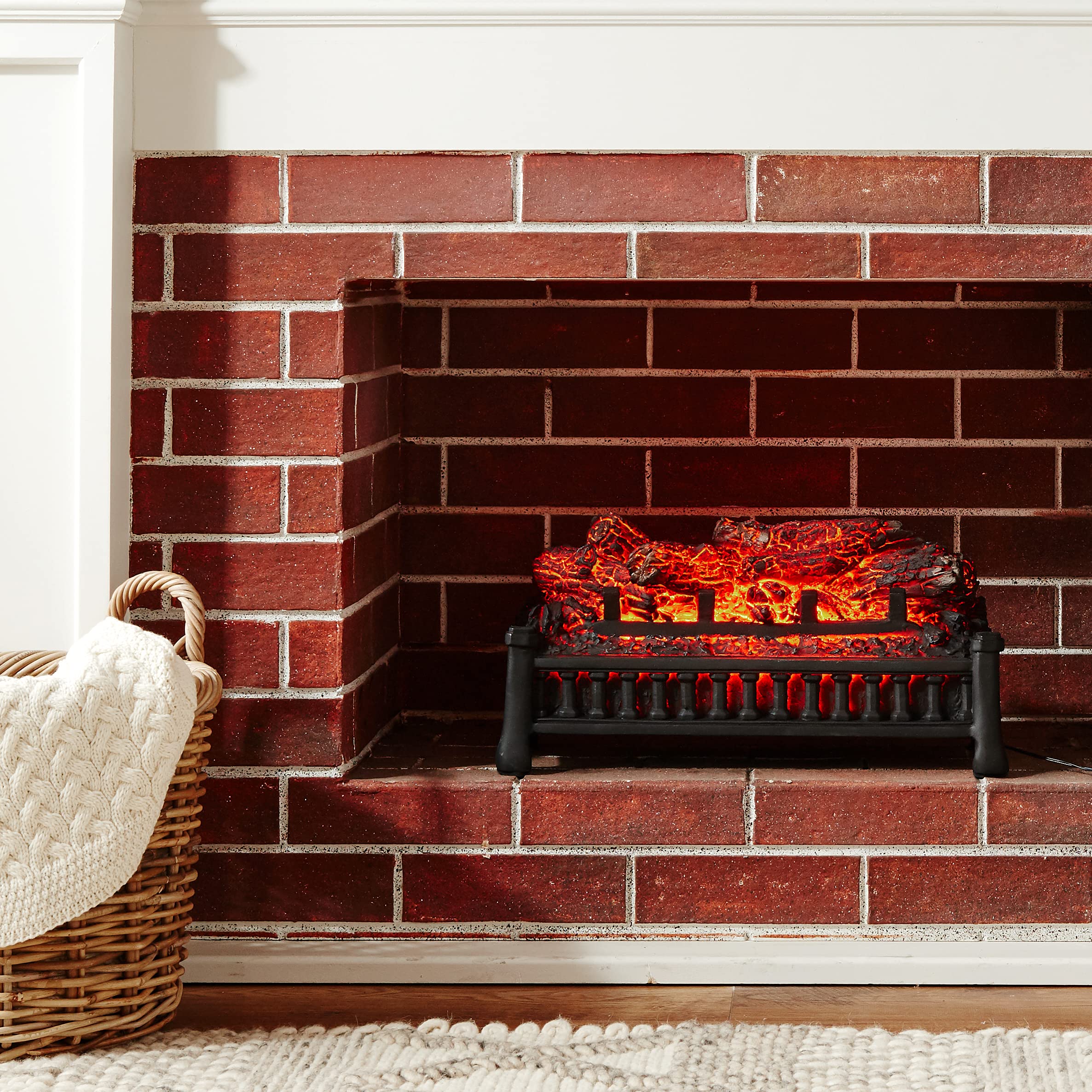 Pleasant Hearth L-24 Electric Log , Black : Home u0026 Kitchen - Amazon.com