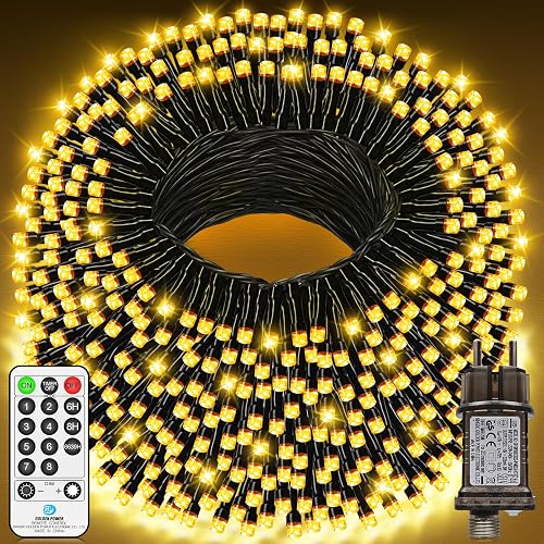LYNNON LED Lichterkette Außen 30m 1000 LED (warmweiß)