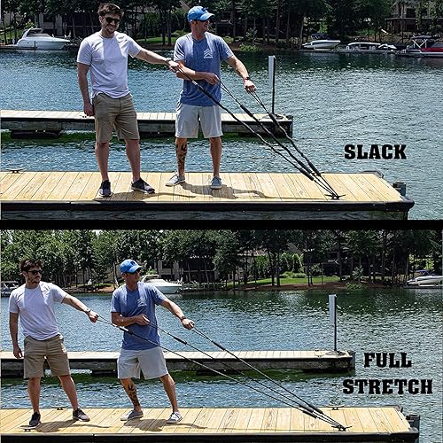 Miniatura 6 de Líneas de muelle elástico para barco, cuerda de amarre para barcos, accesorios de barco, cuerdas de acoplamiento PWC para barcos, pontón, moto