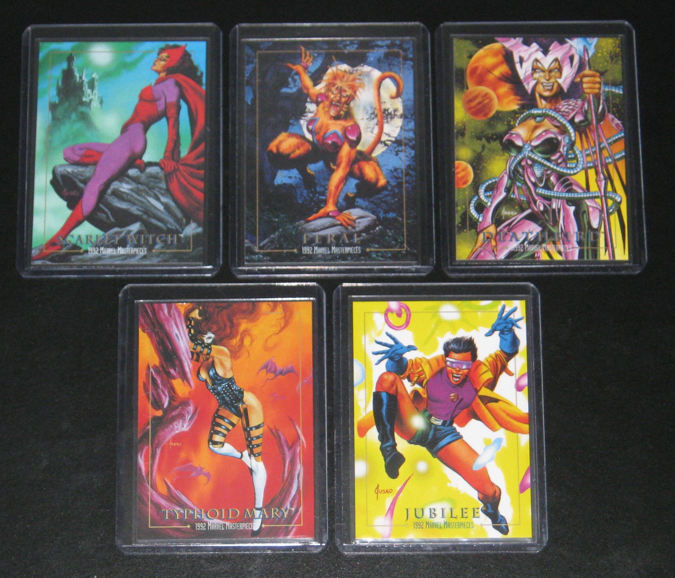 Amazon.com: 1992 Marvel Masterpieces Series I Lost Cards Insert Set of 5  Cards NM/M Joe Jusko Art : Toys & Games