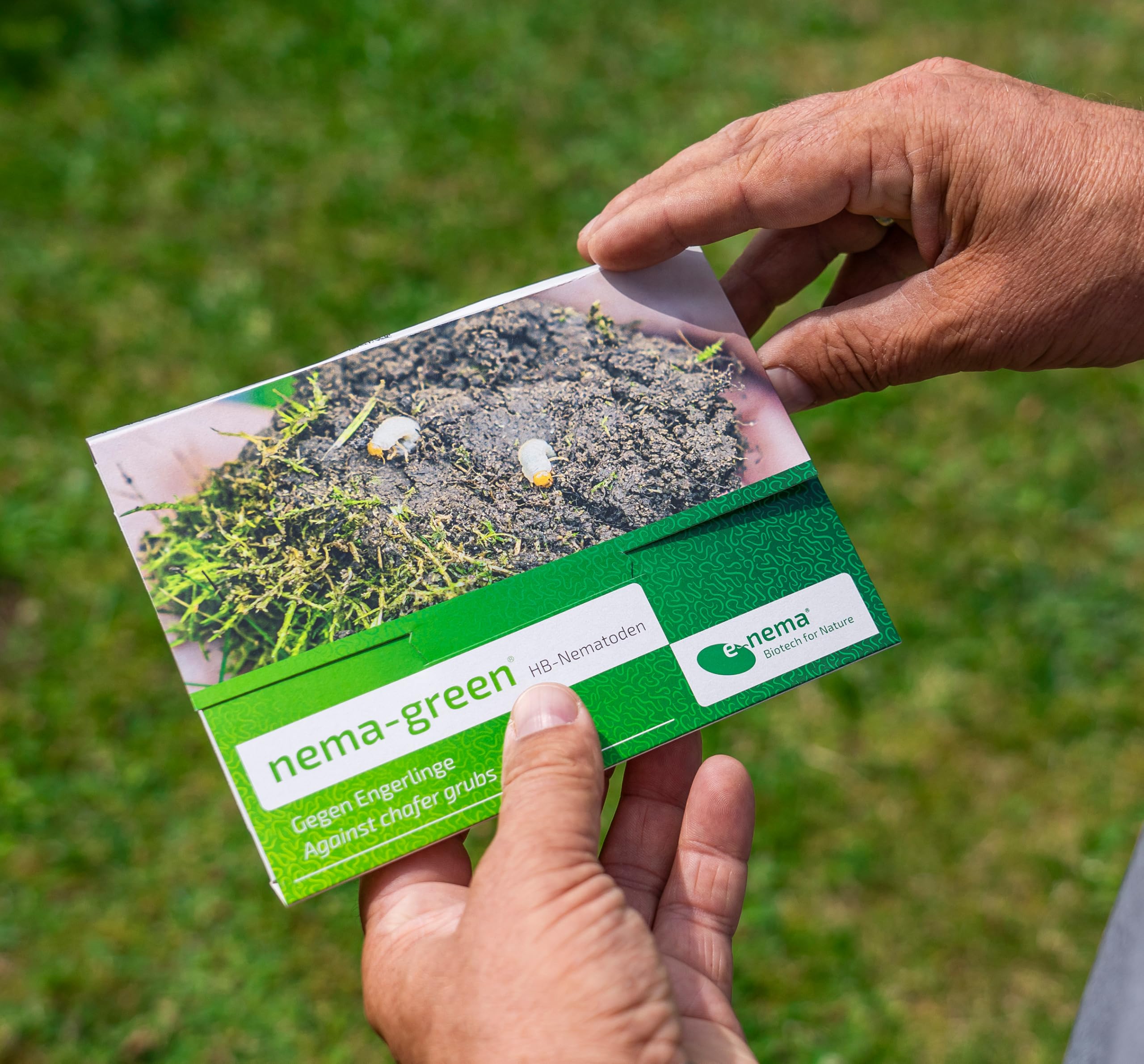 HB-Nematoden gegen Engerlinge | 50 Mio. für 100m² | nema-green Nematoden von e-nema