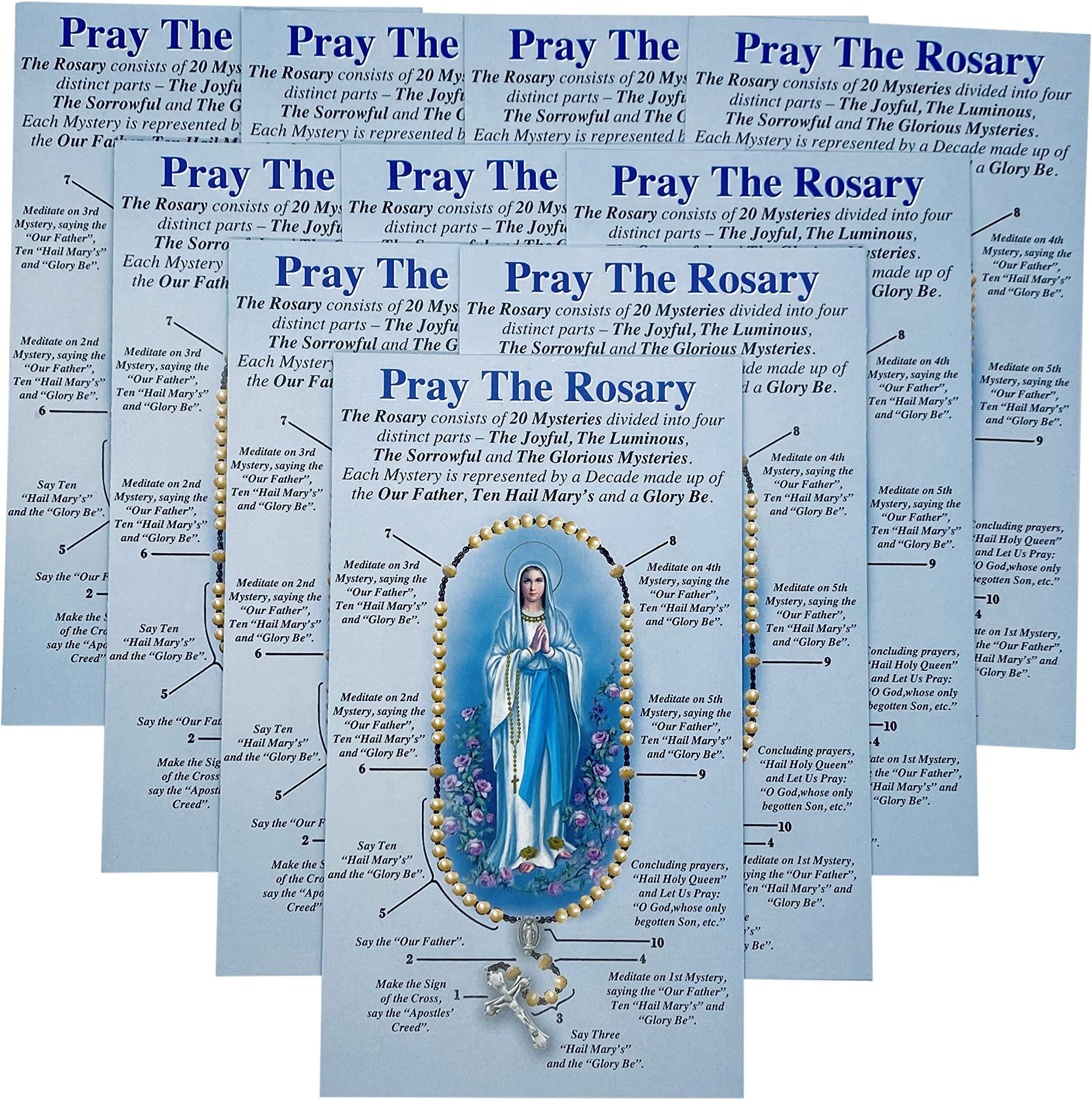 - Amazing Saints How to Pray The Rosary Pamphlet Set of 10