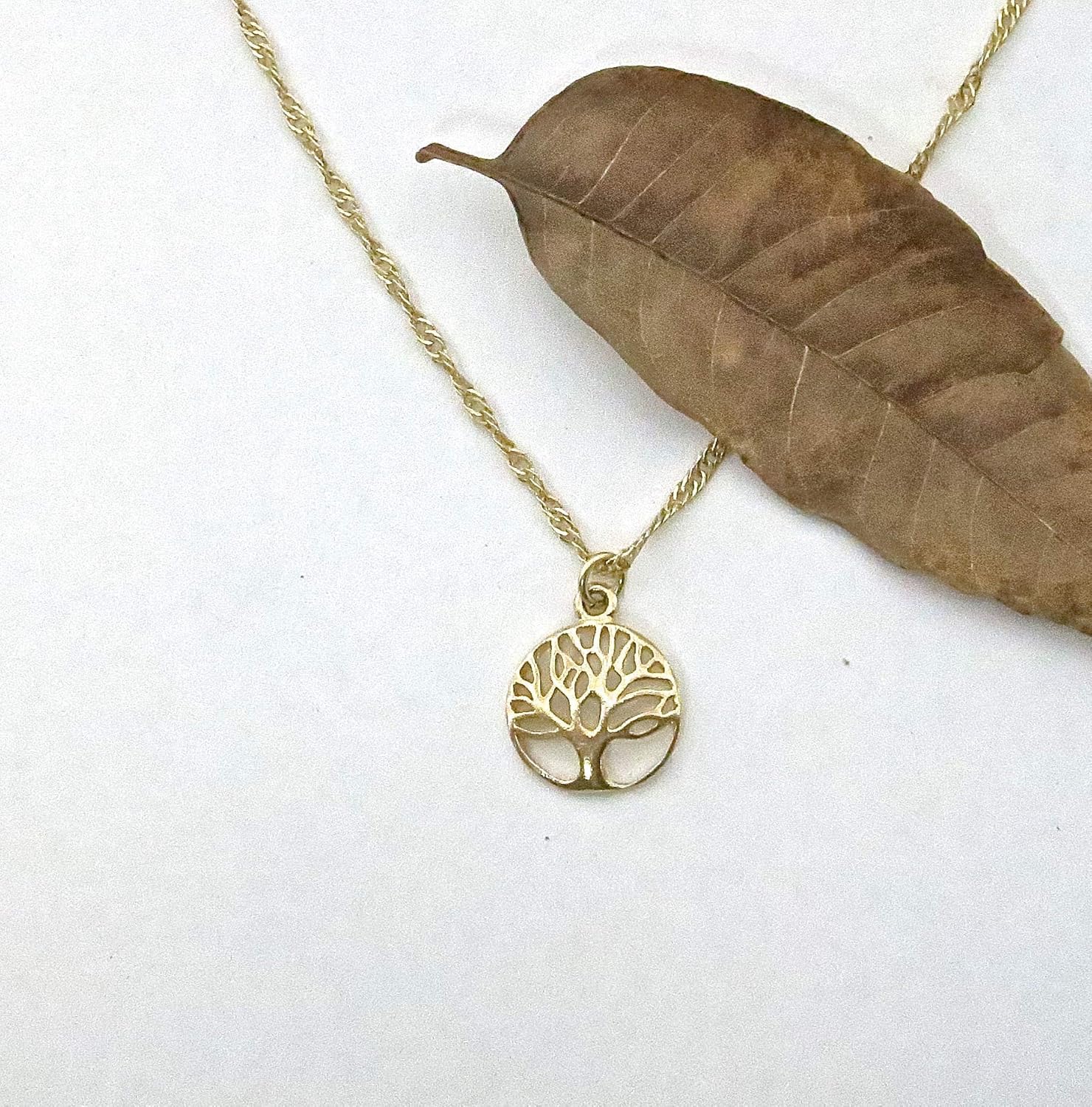 Tree of Life Pendant Necklace, 14k Gold plating necklace for women and teen girls with a Symbolic charm, Tree necklace, Unique handmade bohemian jewelry, Gift for Her - Image 6