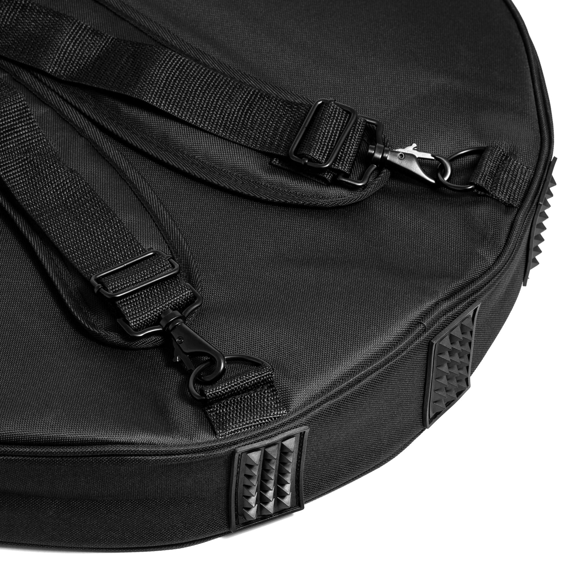 TIGER DGB21-BK - Custodia imbottita per piatti batteria 21", con divisori interni rimovibili - colore nero