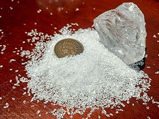 Orgonite Andy - Clear Quartz - Small Granules - Fine Crystal Sand - 100% Natural Brazilian Stone - Pure Crushed Healing Gemstones (4 oz)