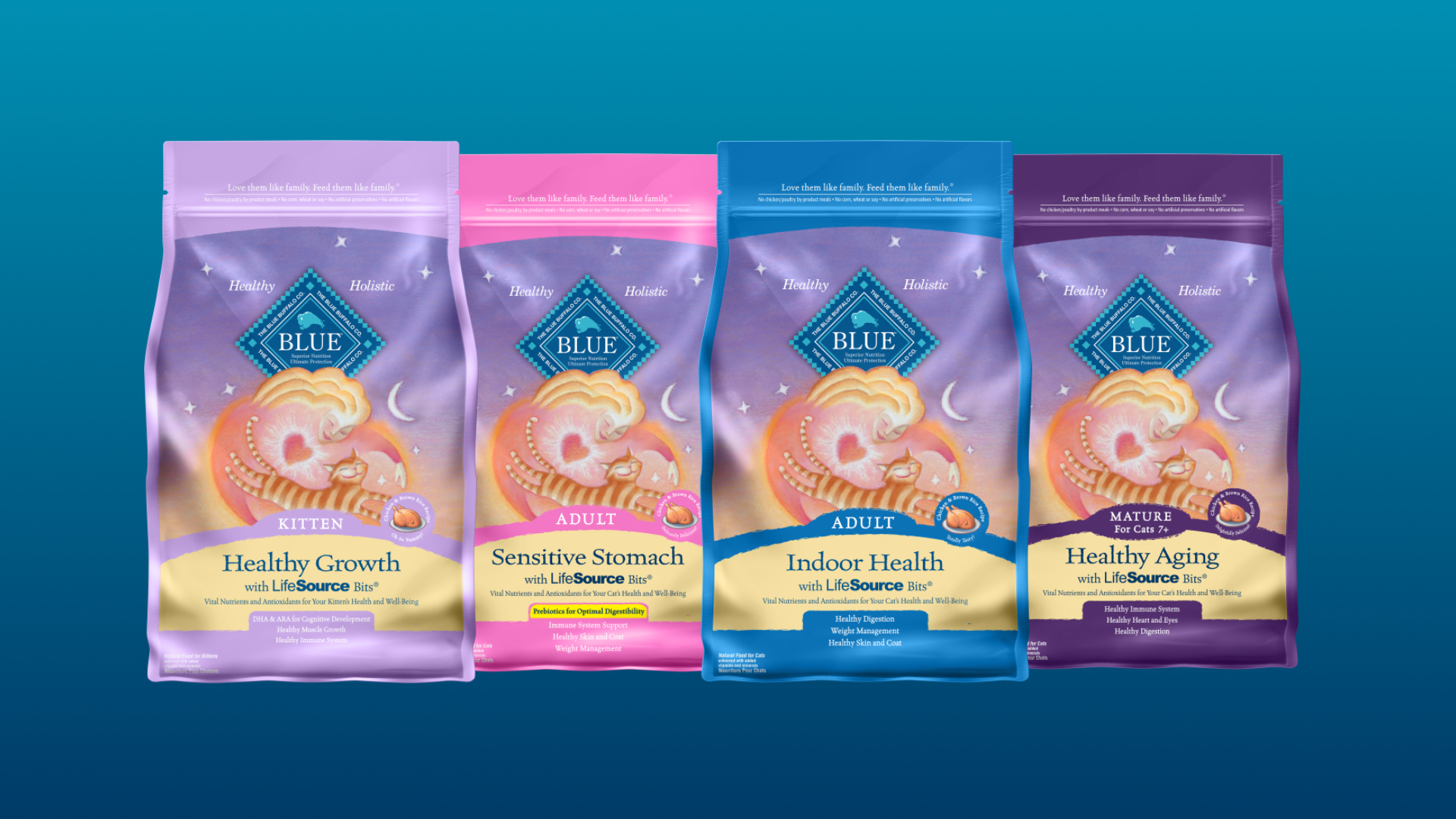 Blue Buffalo Tastefuls Adult 7+ Natural Dry Cat Food, Chicken 7lb bag