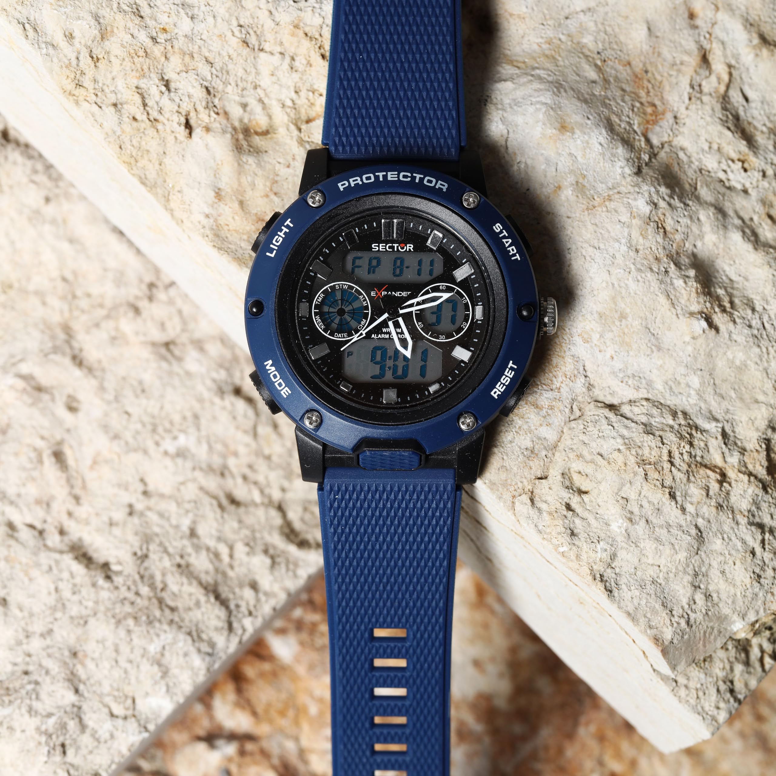 Sector No Limits Ex-44 Orologio Uomo, Analogico Digitale