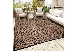 5'x8' Large Deck Rug - Waterproof Reversible Indoor Outdoor Rug