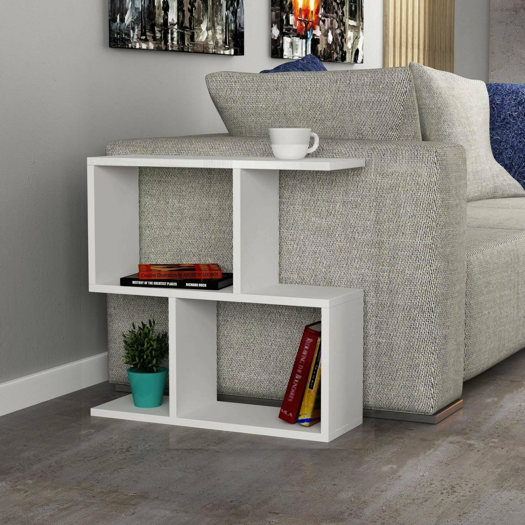 Table basse porte-revues gain de place pour petits salons et canapés