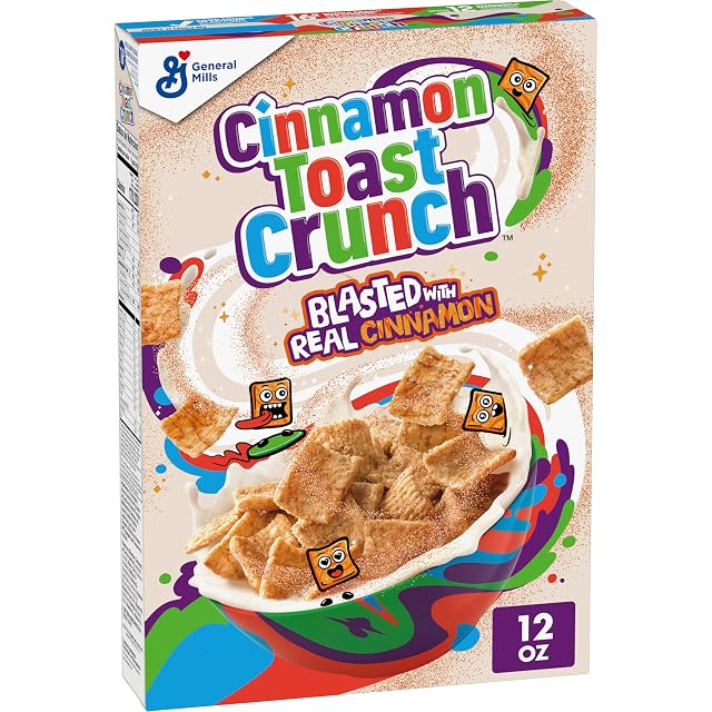 Cinnamon Toast Crunch Breakfast Cereal Crispy Cinnamon Cereal 12 oz