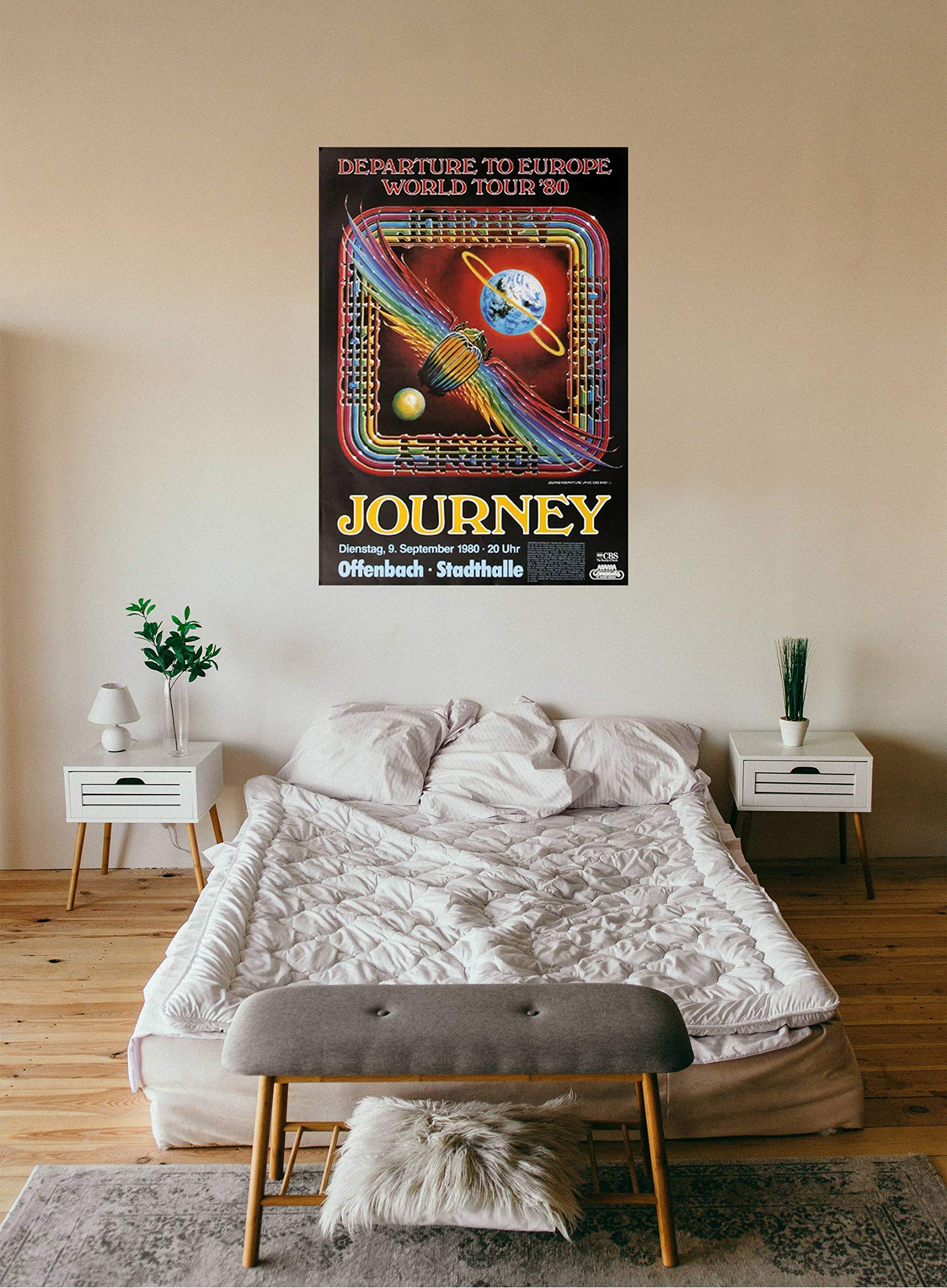 Journey - Departure, Frankfurt 1980 » Konzertplakat/Premium Poster | Live Konzert Veranstaltung | DIN A1 «