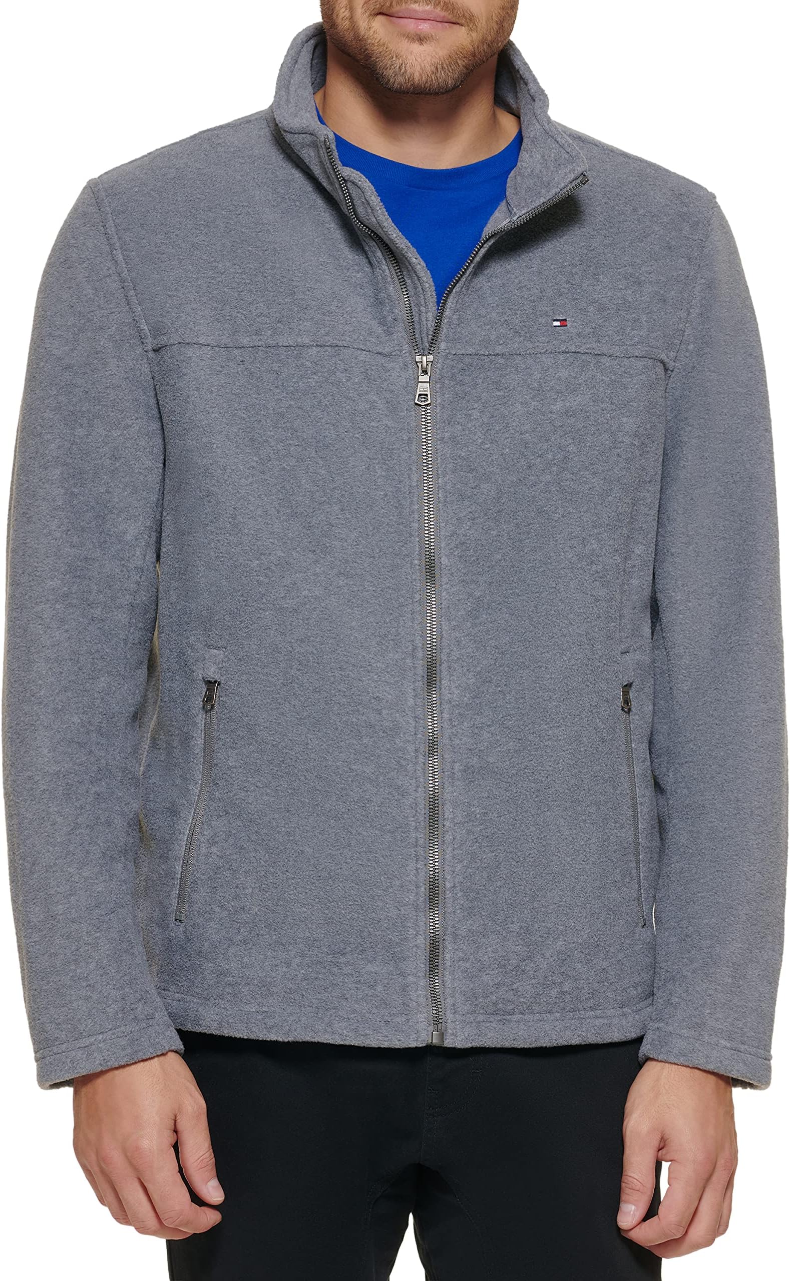 Men's Classic Zip Front Polar Fleece Jacket