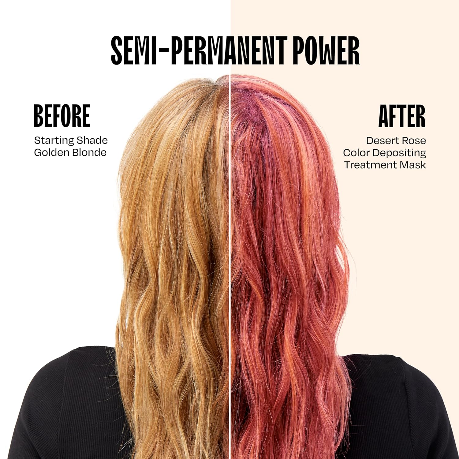 Overtone Semi Permanent Hair Color Conditioner, Desert Rose, 8 oz, Nourishing, Damage-Free, Color Depositing Mask for All Hair Types with Shea Butter & Coconut Oil, Vegan & Cruelty-Free - Image 3