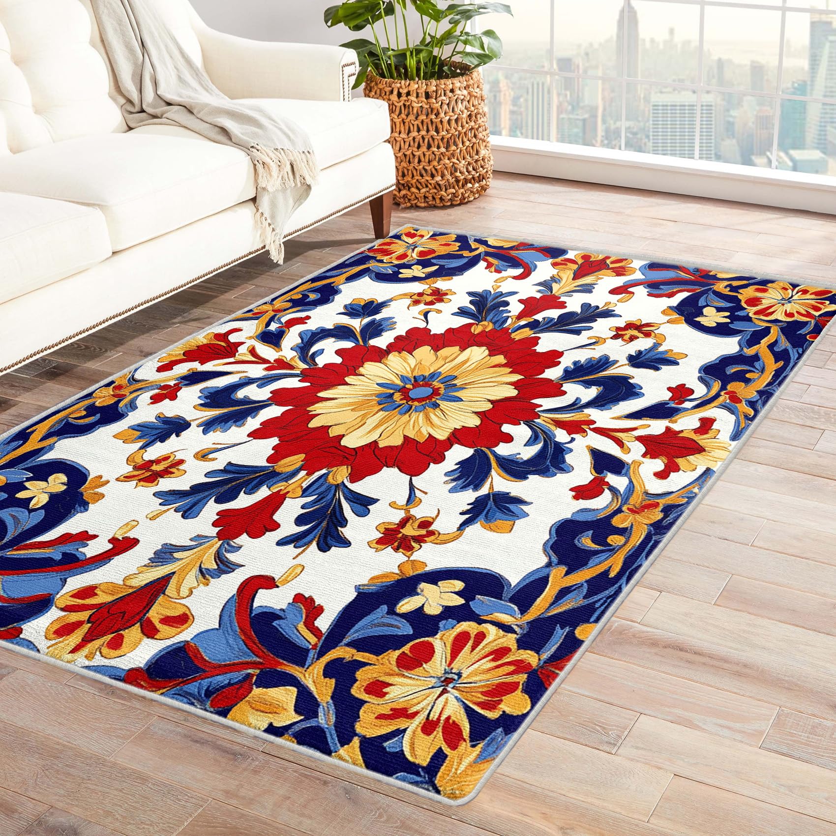 Tapis William Morris aux finitions soignées pour intérieur haut de gamme