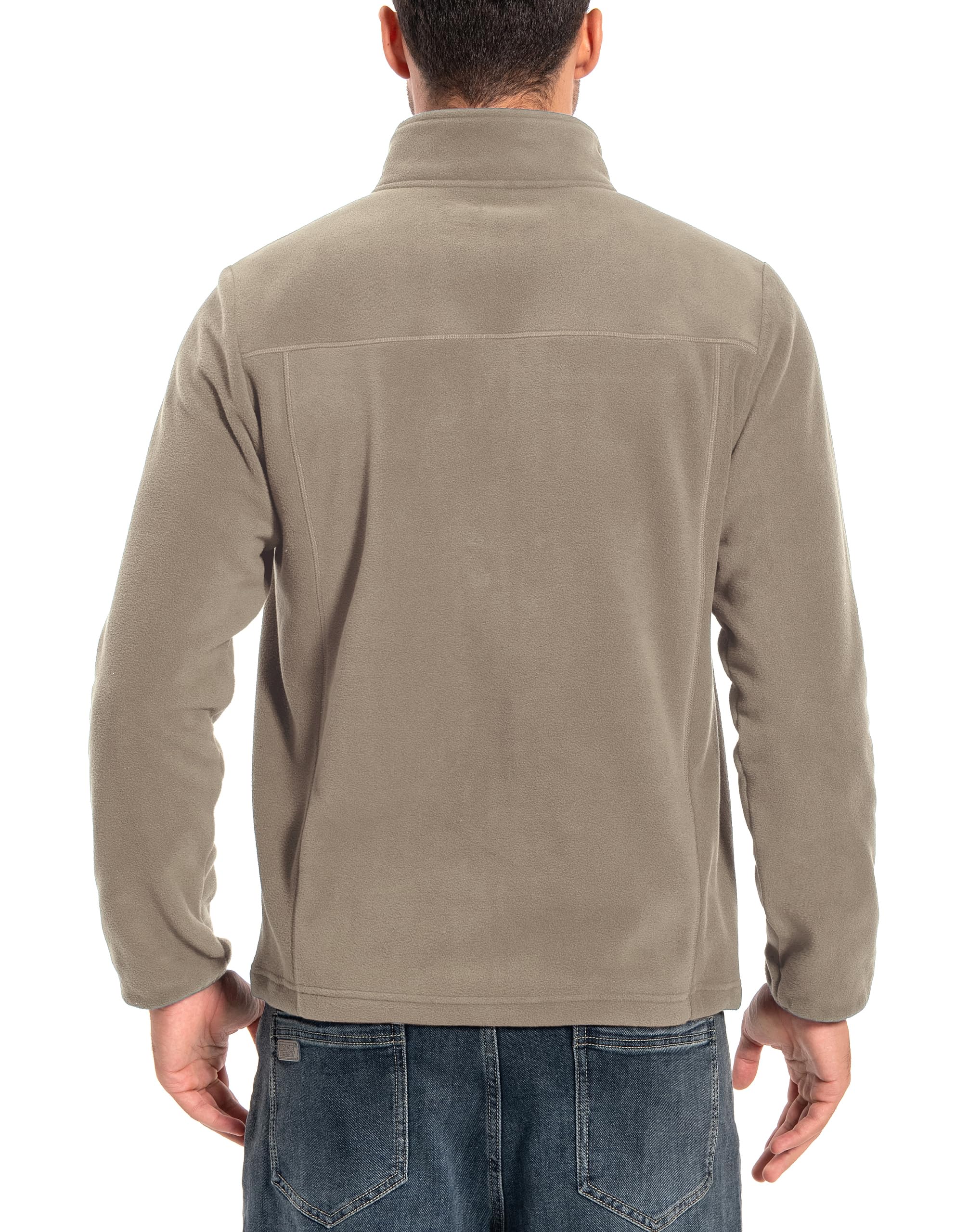 Pioneer Camp Chaqueta de forro polar para hombre, con cremallera completa, ligera, cortavientos, con cremallera