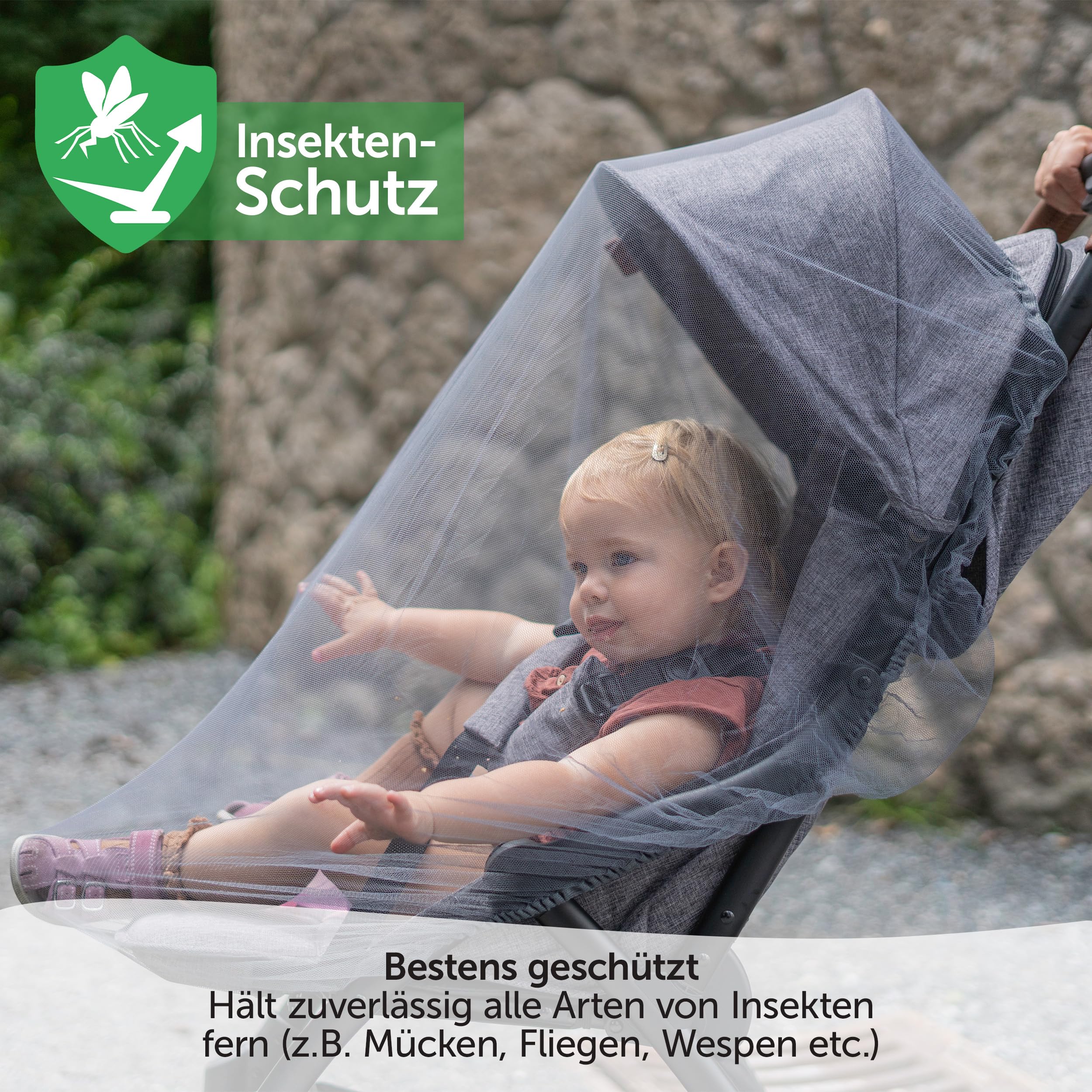 zamboo sonnensegel Sommer Schutz Set für Kinderwagen & Buggy | UV-Schutz 50+ & Insektenschutz Mückennetz | Universal pedal ergonomics For CAMPERS out here! Size:US 8.5