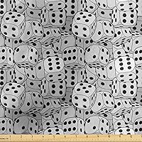 Vista 39 de Lunarable Tela suculenta de The Yard, flores en acuarela estilo pintura coloridas flores de primavera tema de jardinería, tela de microfibra