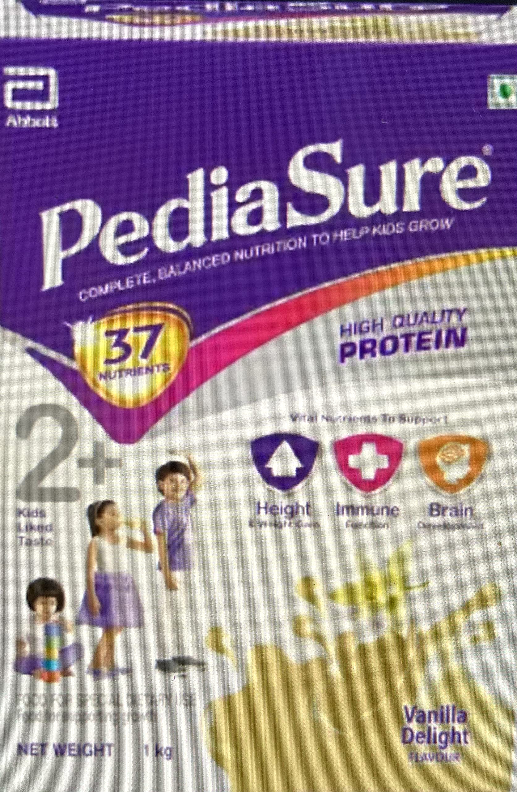 PediaSure Vanilla Delight 1Kg/35.2Oz - Case - for Kids 2 years to 10 years - pack of 3