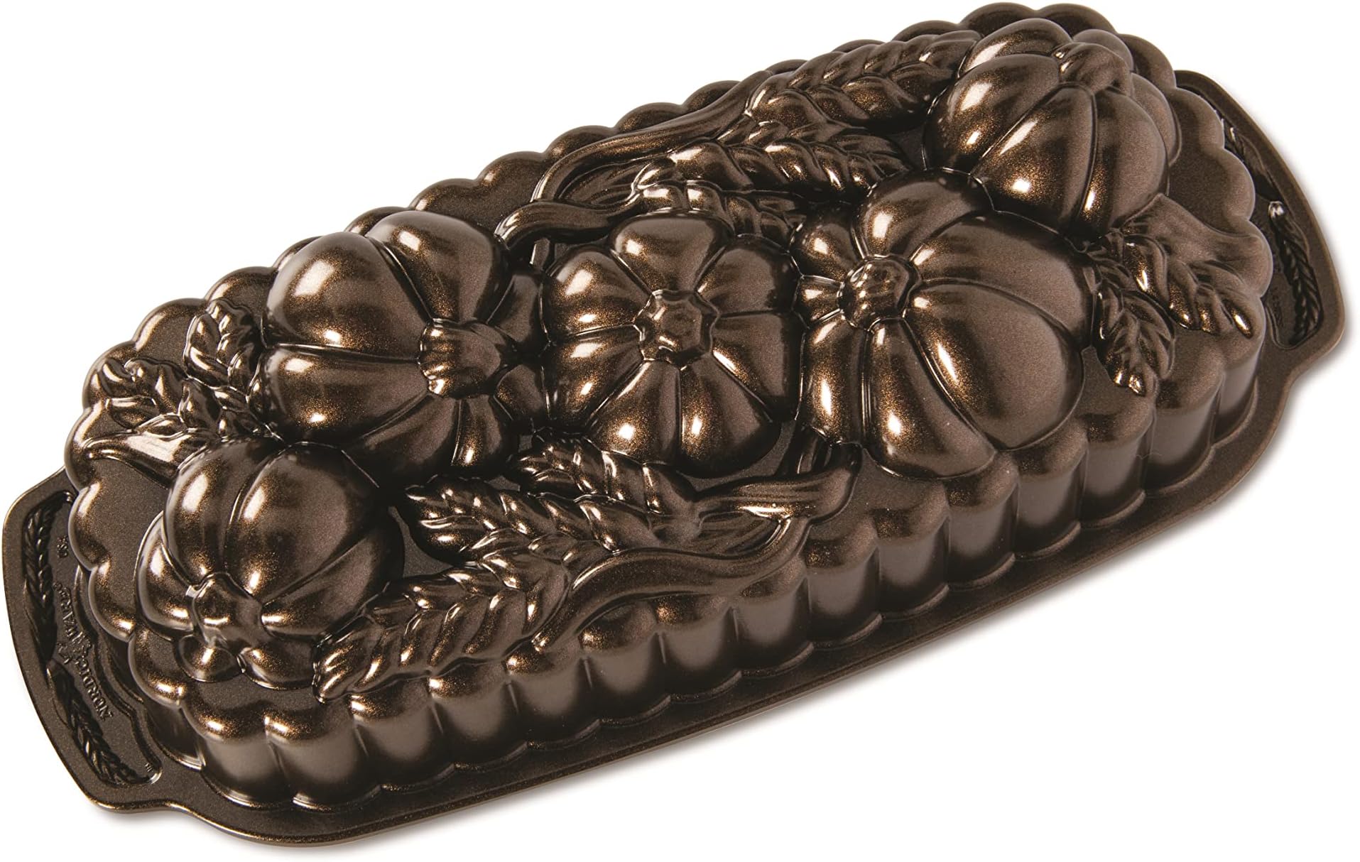 Wheat & Pumpkin Cast Loaf Pan, 6 Cup Capacity, Bronze