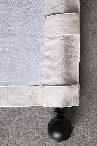 Miniatura 8 de Maison d Hermine - Cortinas 100% algodón - Cortinas traslúcidas para sala o dormitorio con jareta para cortinero y presillas - 1 panel, Floral