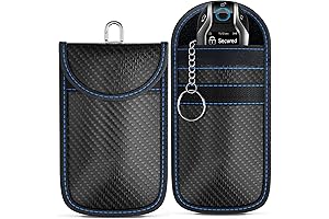 Faraday Bag for Key Fob (2pack), Royal Blue Stitching | Key Fob...