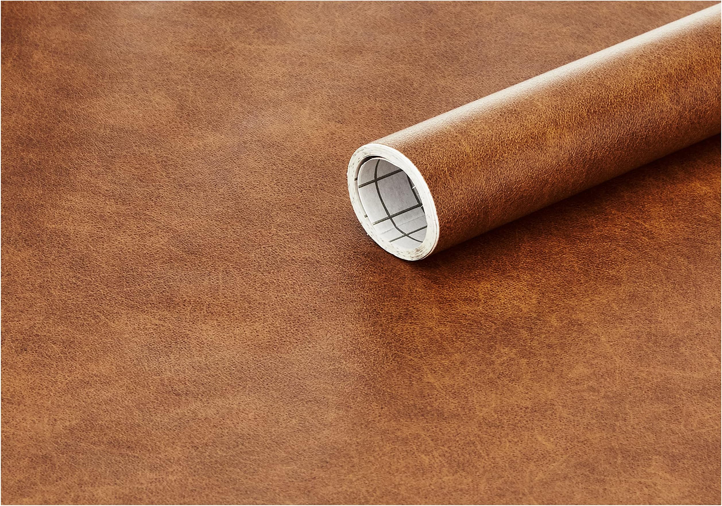 Dintex 71 – 513 – Self-Adhesive Vinyl Skin Decorative Nature, 45 cm x 2 m Roll Fluor, Color Leather