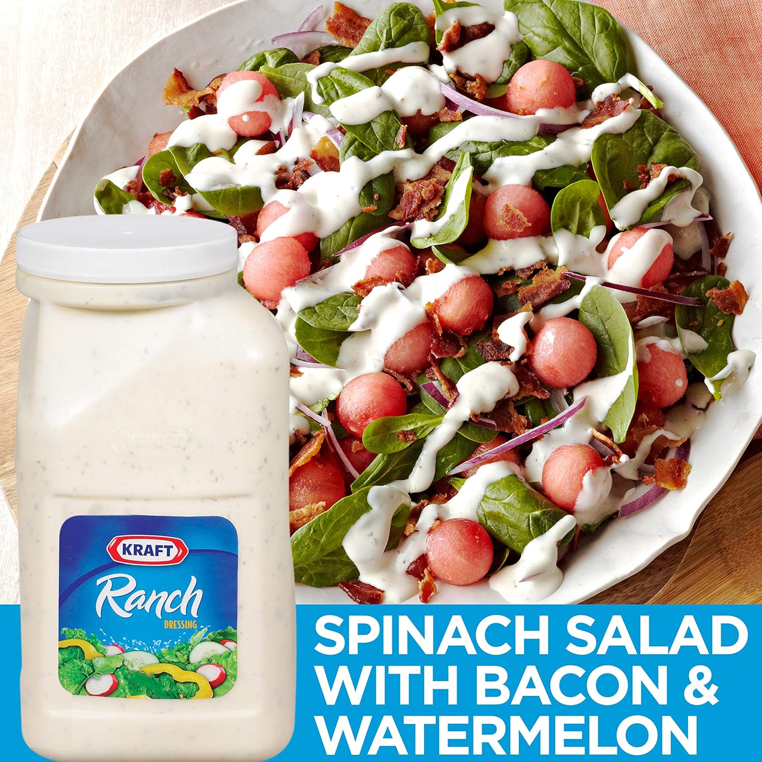 Kraft Ranch Salad Dressing, 128 Fl Oz (Pack of 1) - Packaging May Vary : Grocery & Gourmet Food