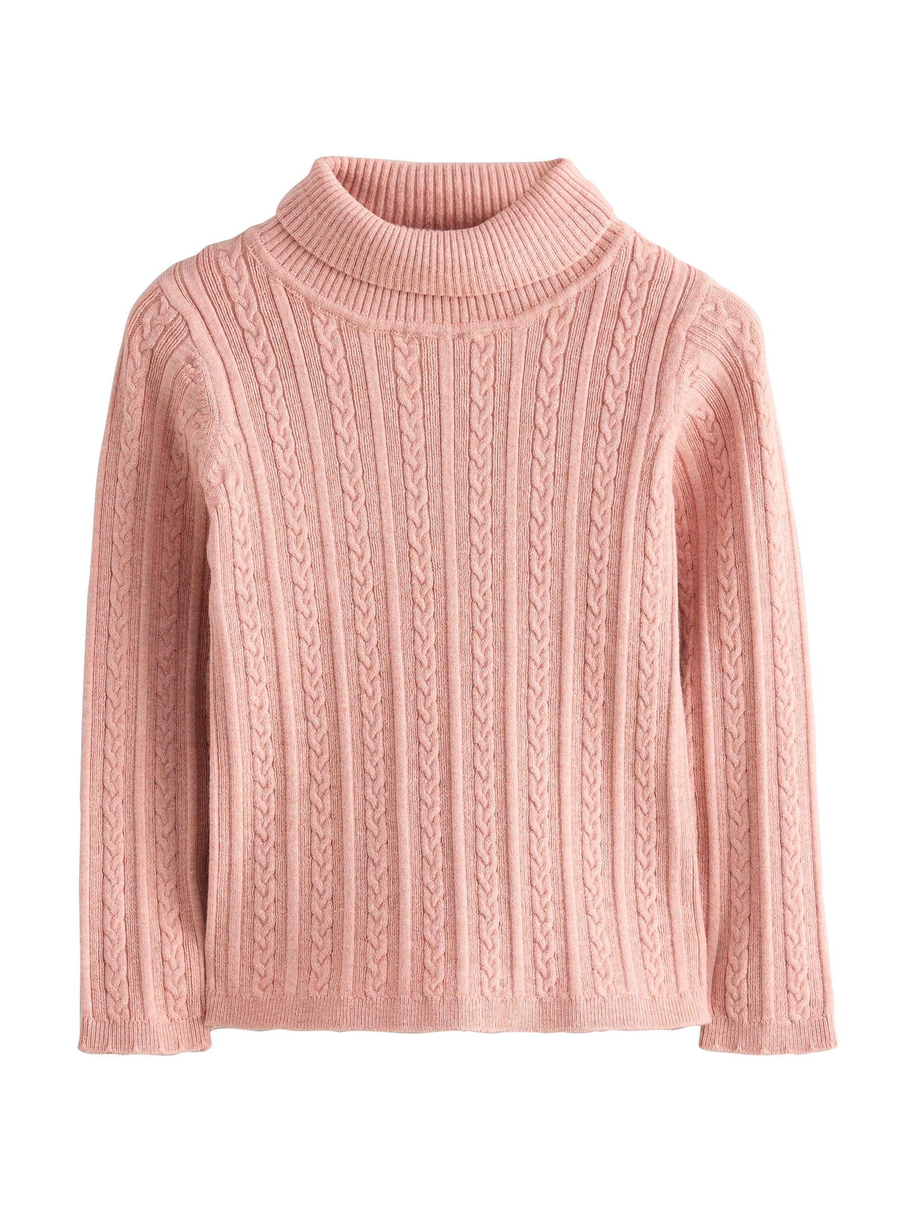 NEXT Fille Pull col roulé Rose 2 Ans-​3 Ans