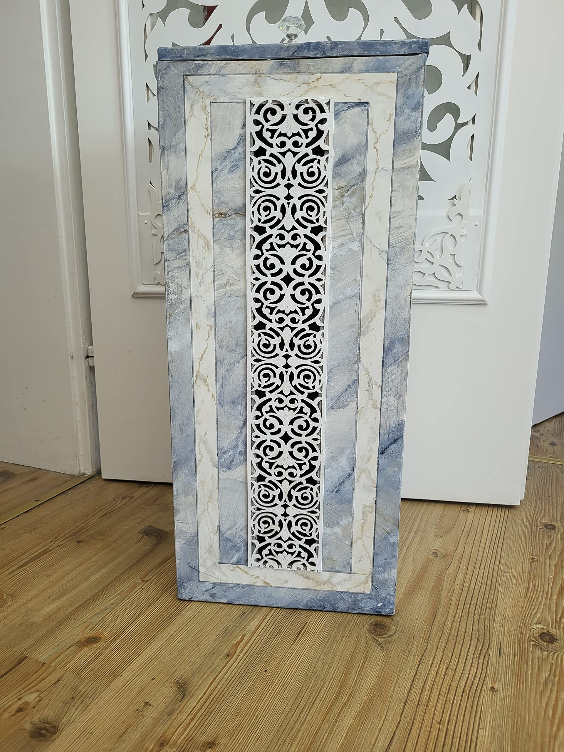 Zagora fortlaufende ornamentierte Zierleisten in Holz - orientalische Innendekoration (4m, Slimania)