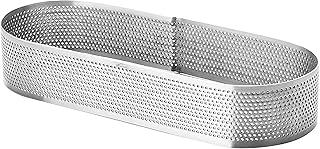 Lacor 68587 &ndash; Stampo ovale, perforato, 8 x 28 x 3.5 cm, colore: grigio