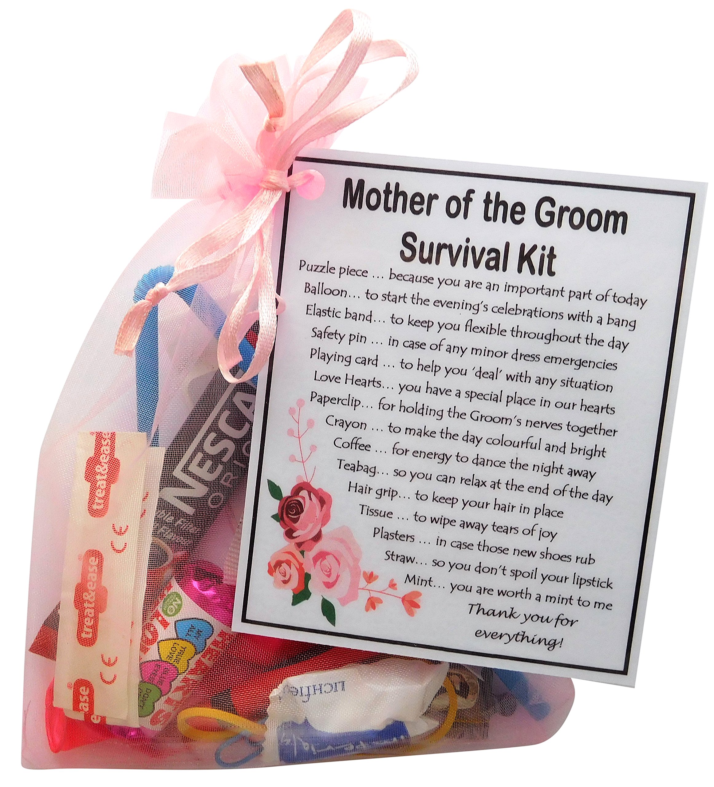 Smile Gifts Uk Mother Of The Groom Mother Of Bride Or Groom Survival Kit Gift (Great Novelty Sentimental Gift) (Mother Of The Groom)