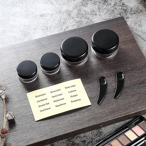 Miniatura 9 de Juego de botellas de viaje para artículos de tocador, paquete de 16, recipientes de viaje a prueba de fugas para artículos de tocador, accesorios de