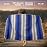 Hydration Nation Authentic Extra Large Mexican Blanket - 70x50 Handwoven Yoga, Serape, Artisanal Falsa, Beach, Camping, Picnic, Outdoor Blanket - King Blue