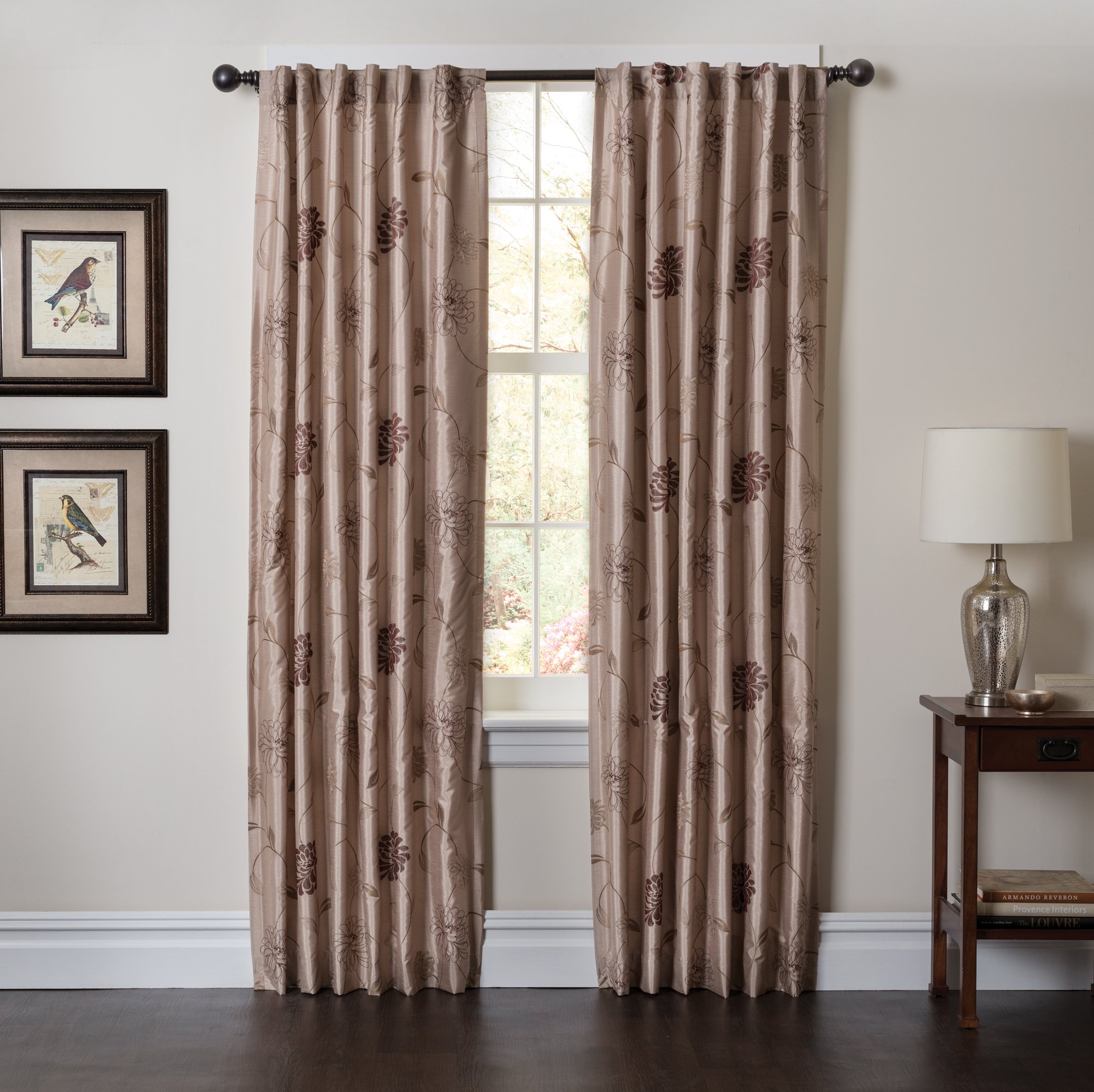 Innovative Textile Solutions Melanie Window Panel, 50 by 84-Inch, Taupe
