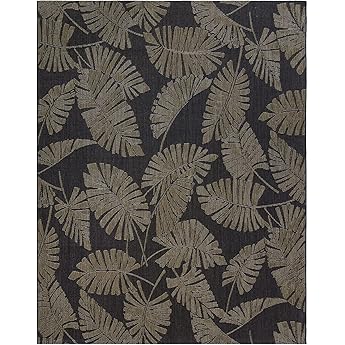 Gertmenian Indoor/Outdoor Kona Coast by Reyn Spooner Rug - 6x9 Medium, Stain & UV Resistant, Ideal for Deck, Patio, Poolside Rooms - Turtle Geometric, Navy Blue, 46659