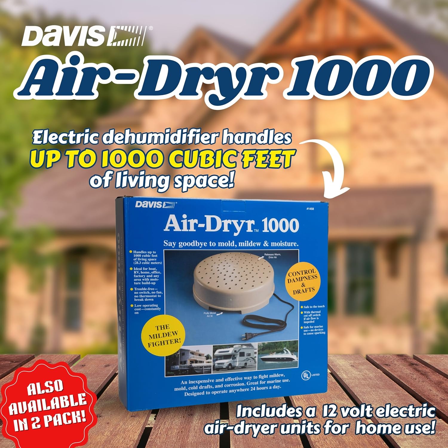 AMRD-1458 * Davis Air-Dryr Marine Dehumidifier - 1000 cubic ft.