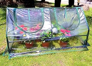 Zenport SH3212A Garden Cold Frame Greenhouse Cloche for Easy Access Protected Gardening