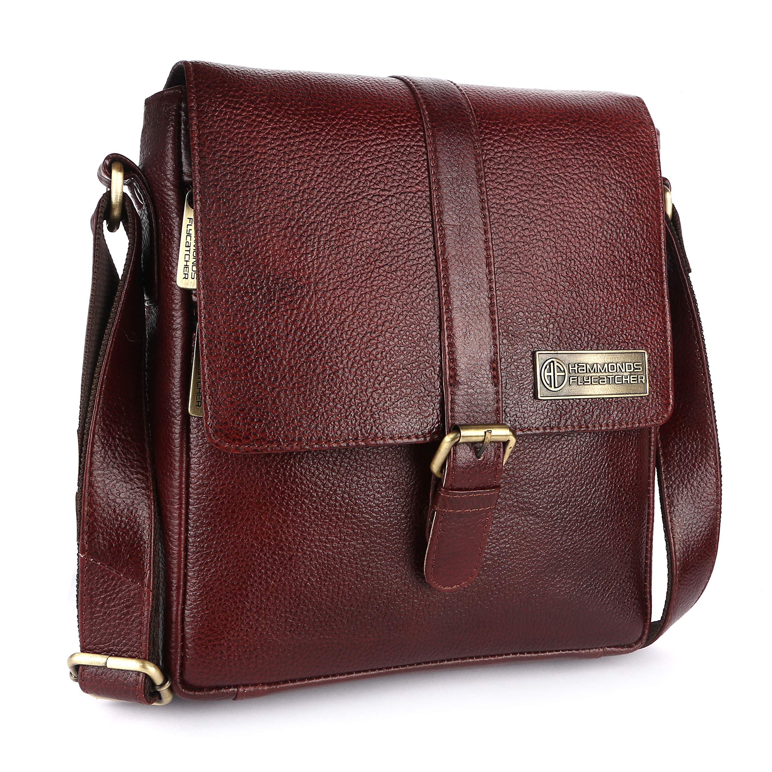 hammonds flycatcher Mens Genuine Leather Messenger Sling Bag|Sb1164-picture-1