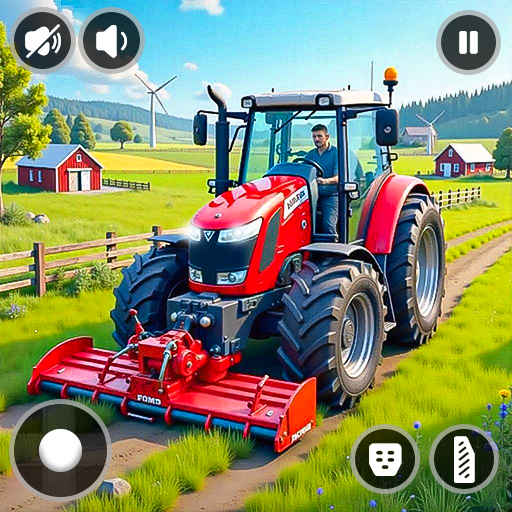 Landwirtschaftssimulator mit großem Traktor: Echtes, virtuelles US-Frachttraktor-Erntespiel in 3D-Welt