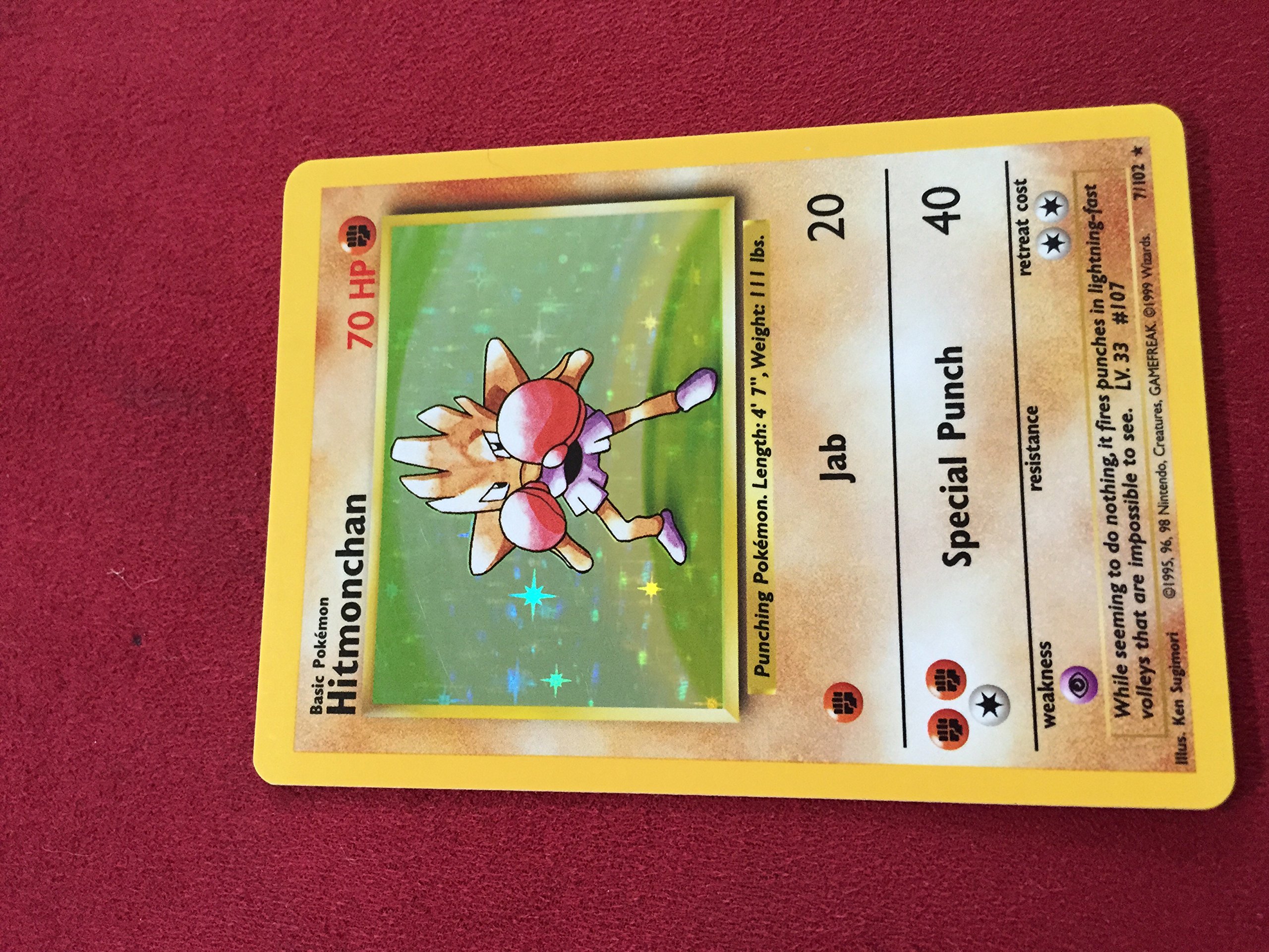 Amazon.com: Pokemon - Hitmonchan (7/102) - Base Set