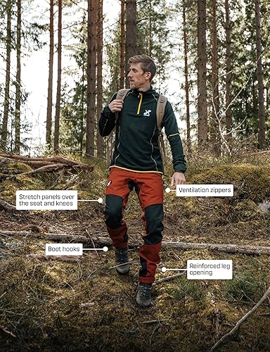 Miniatura 6 de RevolutionRace Mens Nordwand Pro Pants, Durable and Ventilated Pants for All Outdoor Activities