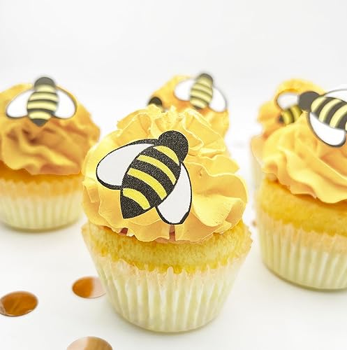 Miniatura 2 de Abejorros comestibles, juego de 24 abejas pequeñas de oblea - Decoración para pasteles y cupcakes