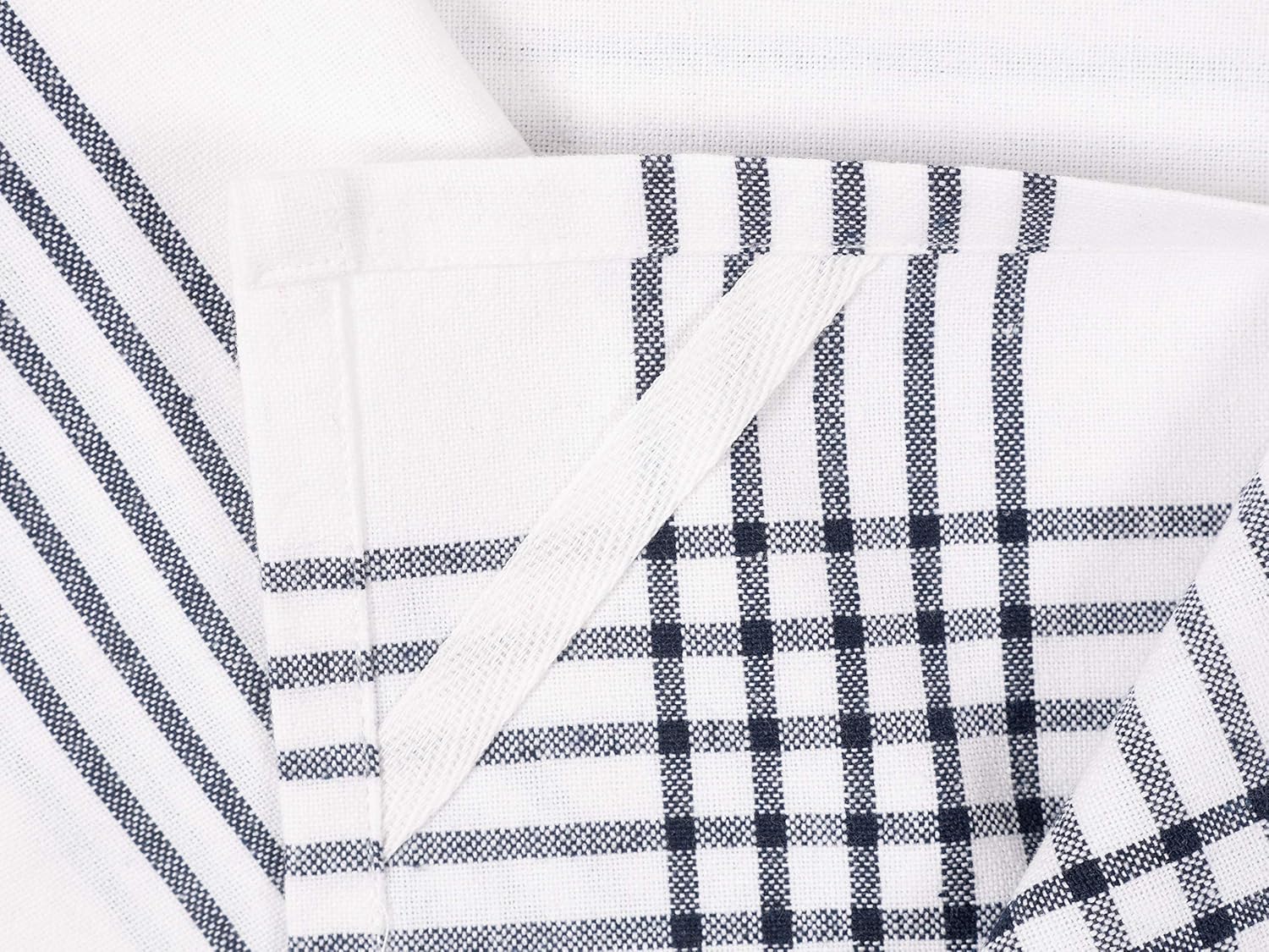 KAF Home Soho Kitchen Dish Towel Set of 10 | 18 x 28 Inch Tea Towels | Soft and Absorbent Mixed Set of Flat Towels (Navy) - Image 8