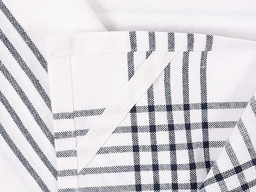 Miniatura 8 de KAF Home Soho - Juego de 10 toallas de cocina de 18 x 28 pulgadas, juego mixto de toallas planas suaves y absorbentes, color azul marino