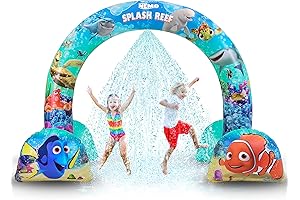 GoFloats Disney Inflatable Arch Sprinkler Aqua Oasis of Frozen Magic
