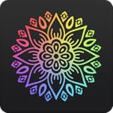 Coloring book 2018 with mandalas