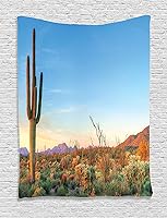 Vista 256 de Ambesonne Tapiz de naturaleza, silueta de oso salvaje en el bosque de la selva en la noche oscura, ilustración para colgar en la pared para Verde