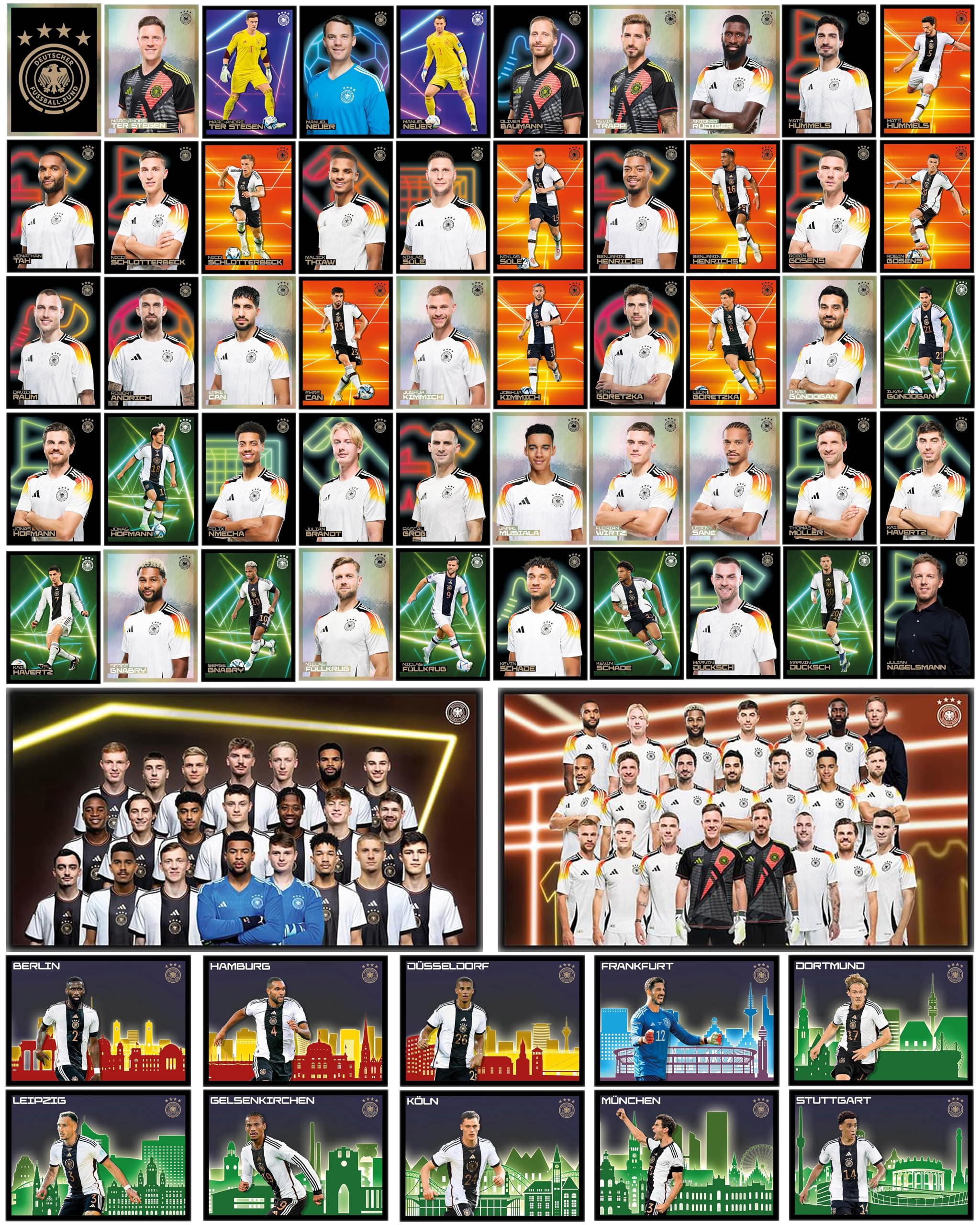 Komplett-Set: Alle DFB Team-Sticker für das Ferrero