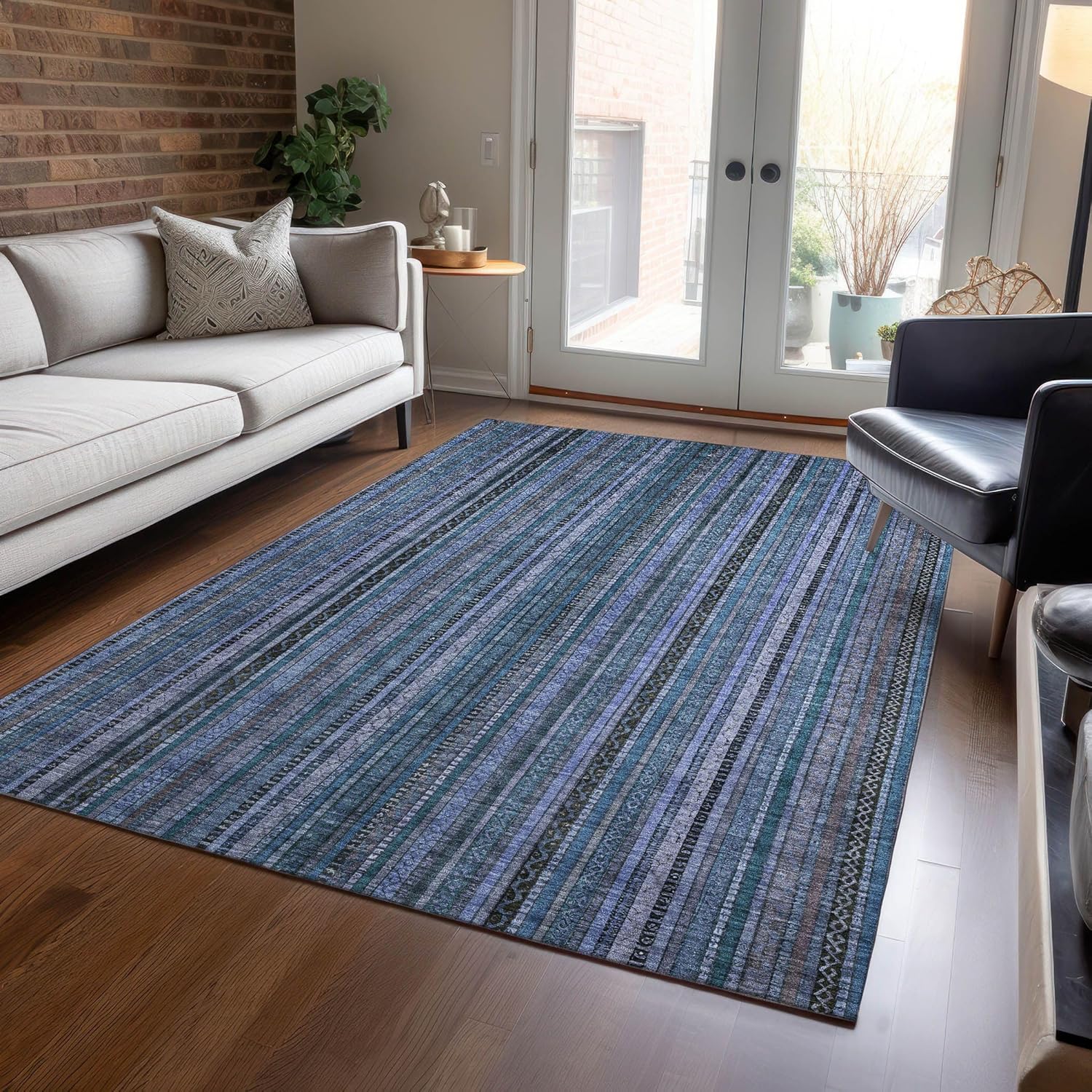 Addison Rugs Chantille ACN1654 Pink 1'8" x 2'6" Indoor/Outdoor, Machine Washable, Easy Clean, Non Shedding, Bedroom, Living Room, Dining Room, Kitchen, Patio Rug