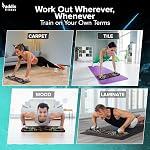 Addis Push up board (Push-up bard) avec bande de tension 7 en 1 Portable et pliable. Facile à utiliser n'importe où. & Femmes
